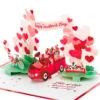Hallmark Special Delivery 3D Pop-Up Valentine's Day Card 2 Hallmark Special Delivery 3D Pop-Up Valentine's Day Card -Hallmark Shop Red Truck With Flowers 3D PopUp Valentines Day Card 1299IAV6066 01