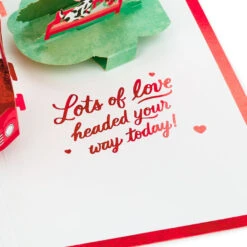 Hallmark Special Delivery 3D Pop-Up Valentine's Day Card -Hallmark Shop Red Truck With Flowers 3D PopUp Valentines Day Card 1299IAV6066 05