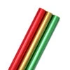 Hallmark Red, Green, Gold Foil 3-Pack Christmas Wrapping Paper, 60 Sq. Ft. -Hallmark Shop RedGreenGold Foil 3Pack Christmas Wrapping Paper 5JXW1067 01