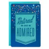 Hallmark 16" Retired And Admired Jumbo Retirement Card With Banner -Hallmark Shop Retired Admired Retirement Card 1299CBG3022 01