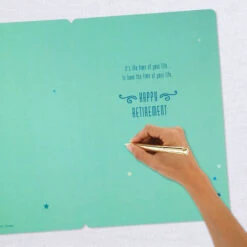 Hallmark 16" Retired And Admired Jumbo Retirement Card With Banner -Hallmark Shop Retired Admired Retirement Card 1299CBG3022 06