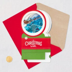 Hallmark Santa's Sleigh Snow Globe Musical 3D Pop-Up Christmas Card With Motion 16 Hallmark Santa's Sleigh Snow Globe Musical 3D Pop-Up Christmas Card With Motion -Hallmark Shop Santa Sleigh Snowglobe 3D PopUp Music Motion Christmas Card 1299XOD9985 06
