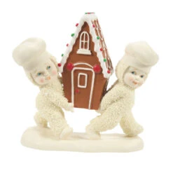 Enesco Snowbabies Carry It Gingerly Figurine, 5.24"
