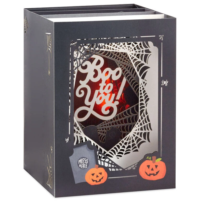 Hallmark Boo To You Musical 3D Pop-Up Halloween Card With Light 4 Hallmark Boo To You Musical 3D Pop-Up Halloween Card With Light - Image 2