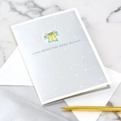 Hallmark Star Wars: The Mandalorian™ Grogu™ Warm Wishes 3D Pop-Up Holiday Card -Hallmark Shop Star Wars The Mandalorian Grogu 3D PopUp Holiday Card 1499XXH9985 07