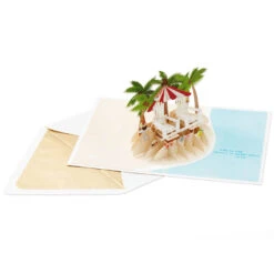 Hallmark Tropical Beach Scene 3D Pop-Up Anniversary Card 11 Hallmark Tropical Beach Scene 3D Pop-Up Anniversary Card -Hallmark Shop Tropical Beach Scene 3D PopUp Anniversary Card 1299LAD2773 02