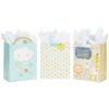 Hallmark 13" Welcome Baby 3-Pack Assorted Gift Bags With Tissue -Hallmark Shop Welcome Baby 3Pack Assorted Large Gift Bags Tissue 5EGB6421 01