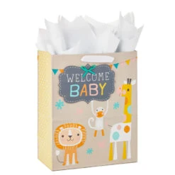 Hallmark 13" Welcome Baby 3-Pack Assorted Gift Bags With Tissue -Hallmark Shop Welcome Baby 3Pack Assorted Large Gift Bags Tissue 5EGB6421 07