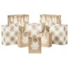 Hallmark Christmas Kraft 8-Pack Holiday Gift Bags, Assorted Sizes And Designs -Hallmark Shop White on Kraft Paper Assortment Christmas Gift Bags 5XGB1417 01
