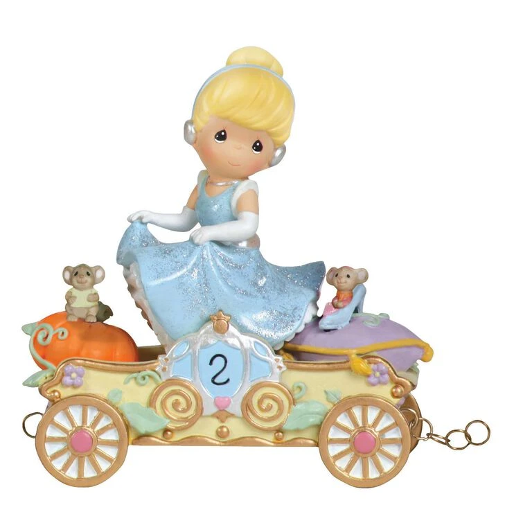 Precious Moments Disney "Bibbidi, Bobbidi, Boo—Now You're Two!" Cinderella Figurine, Age 2 3 Precious Moments Disney "Bibbidi, Bobbidi, Boo—Now You're Two!" Cinderella Figurine, Age 2