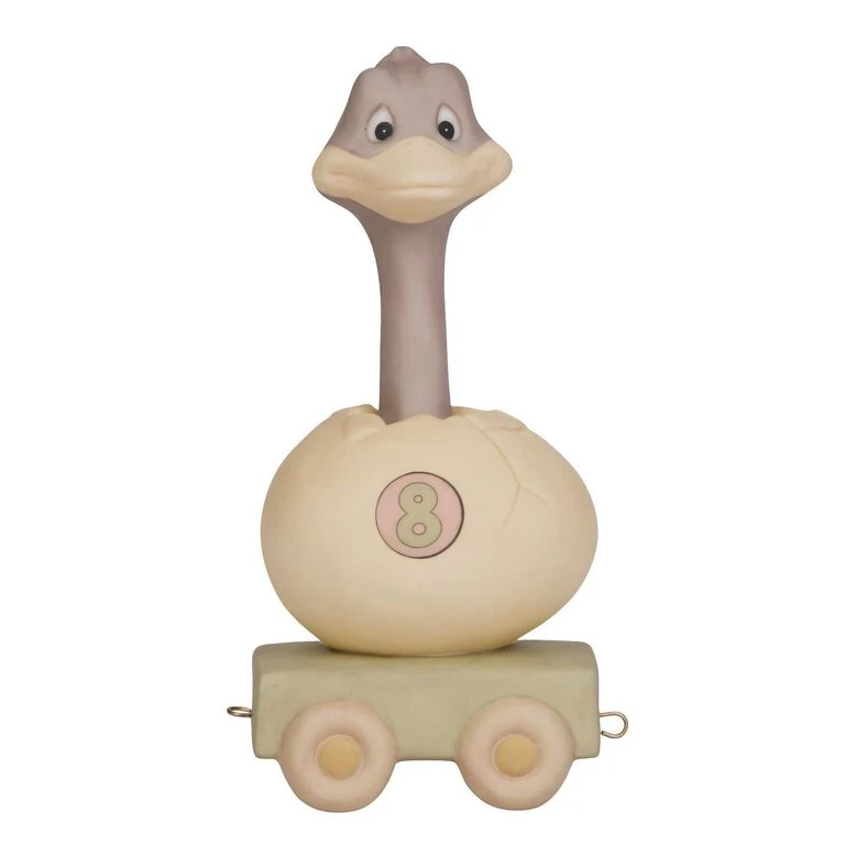 Precious Moments Isn't Eight Just Great Hatching Ostrich Figurine, Age 8 3 Precious Moments Isn't Eight Just Great Hatching Ostrich Figurine, Age 8
